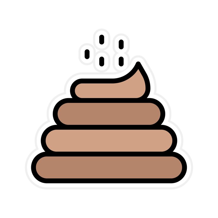 Vector imagen vectorial del icono de caca se puede usar para veterinaria