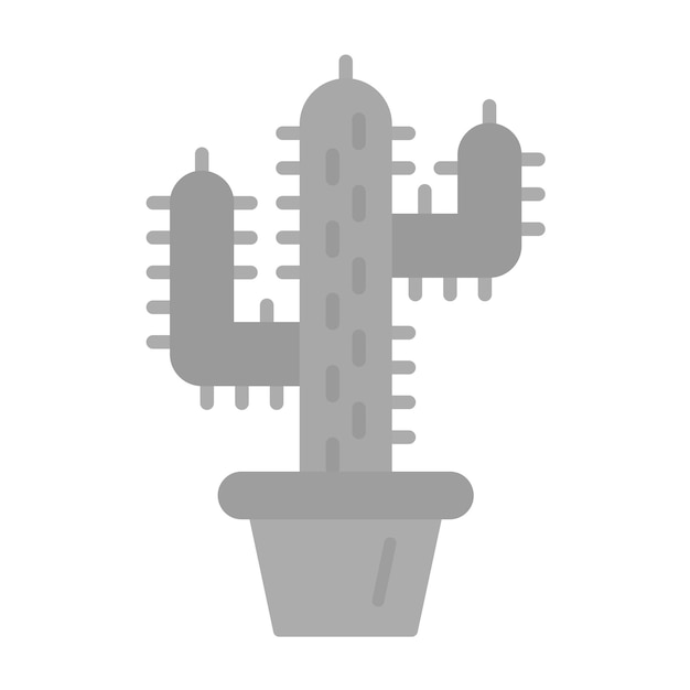 La imagen vectorial del icono del cactus se puede usar para el desierto