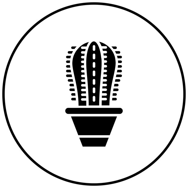 La imagen vectorial del icono del cactus se puede usar para In The Wild