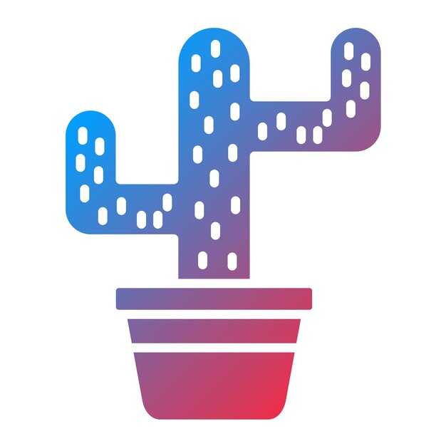 Imagen vectorial de icono de cactus Se puede usar para jardinería