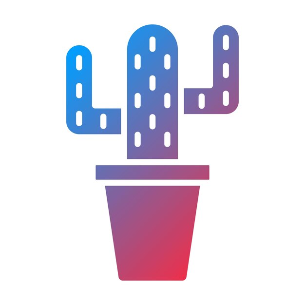 Imagen vectorial del icono del cactus Se puede usar para la vida familiar