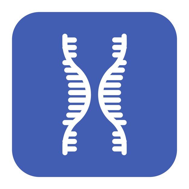 Vector imagen vectorial del icono de la cadena de arn viral se puede utilizar para enfermedades infecciosas