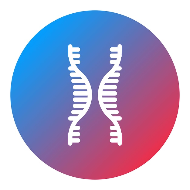 Imagen vectorial del icono de la cadena de ARN viral Se puede utilizar para enfermedades infecciosas