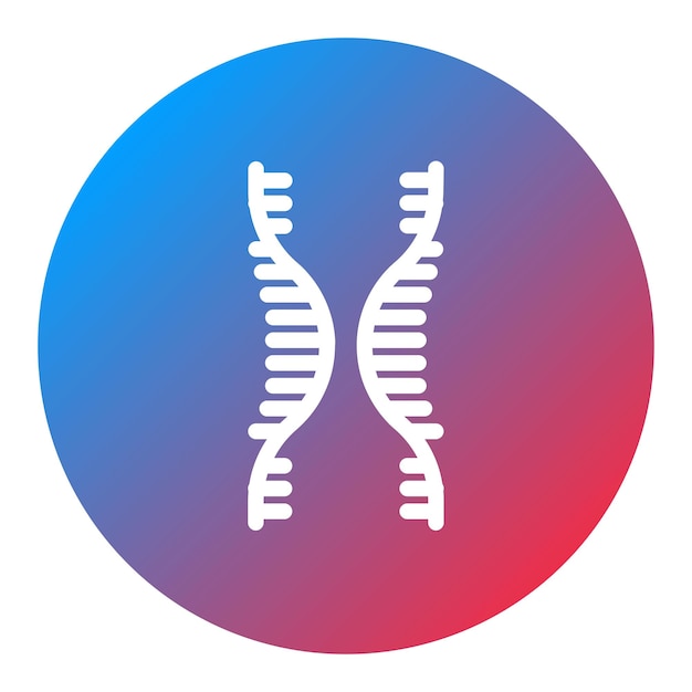 Vector imagen vectorial del icono de la cadena de arn viral se puede utilizar para enfermedades infecciosas