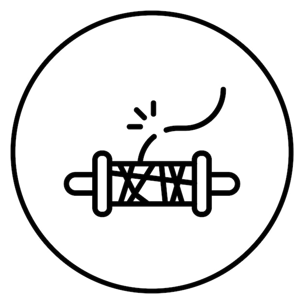 La imagen vectorial del icono de cadena se puede usar para la minería y la artesanía