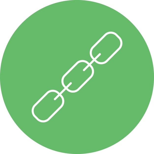 Imagen vectorial de icono de cadena Se puede usar para Pirate