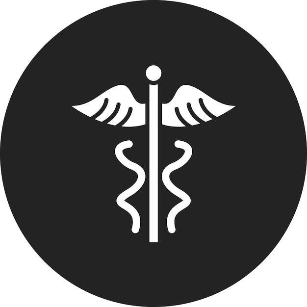 Vector imagen vectorial del icono de caduceus se puede utilizar para farmacia