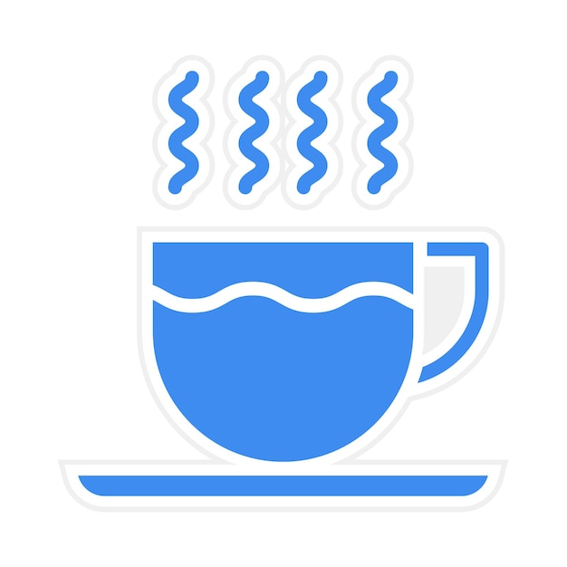 Imagen vectorial de icono de café caliente Se puede usar para Bar
