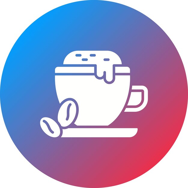 Imagen vectorial del icono del café latte Se puede usar para Coffee Shop