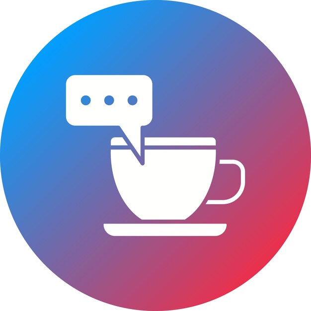 Imagen vectorial del icono del café Pensando Se puede usar para Coffee Shop