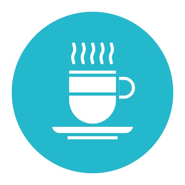 Imagen vectorial del icono del café Se puede usar para la adicción