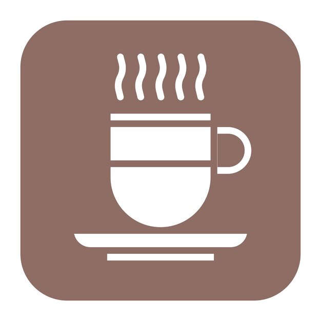 Imagen vectorial del icono del café Se puede usar para la adicción