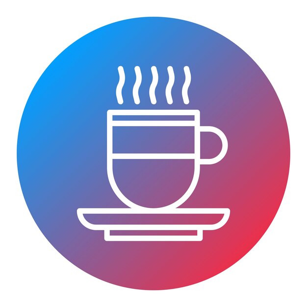 Imagen vectorial del icono del café Se puede usar para la adicción