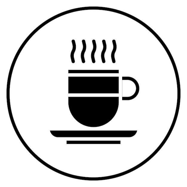 Imagen vectorial del icono del café Se puede usar para la adicción