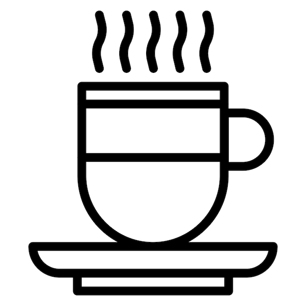 Imagen vectorial del icono del café Se puede usar para la adicción