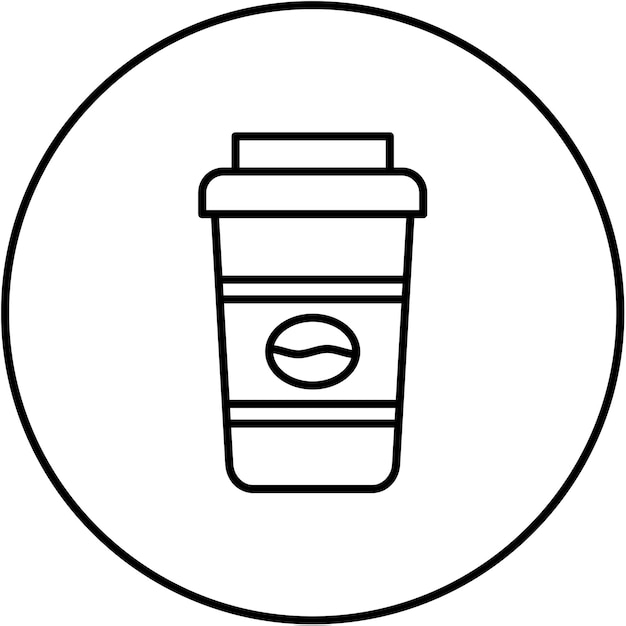 Imagen vectorial del icono del café Se puede usar para la mañana y el desayuno