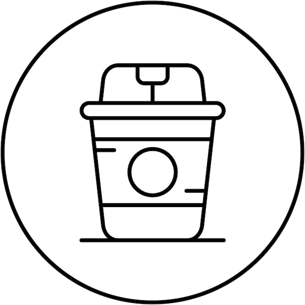 Imagen vectorial del icono del café Se puede usar para Street Food