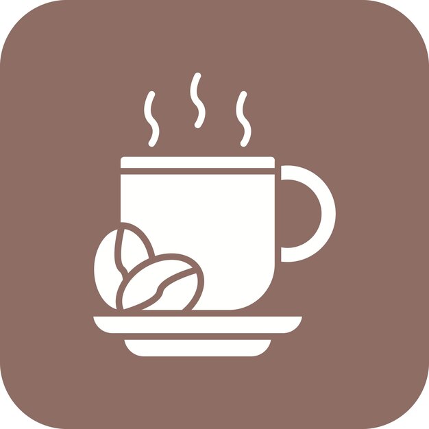 Imagen vectorial de icono de café Se puede utilizar para la agricultura y la jardinería