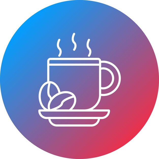 Imagen vectorial de icono de café Se puede utilizar para la agricultura y la jardinería