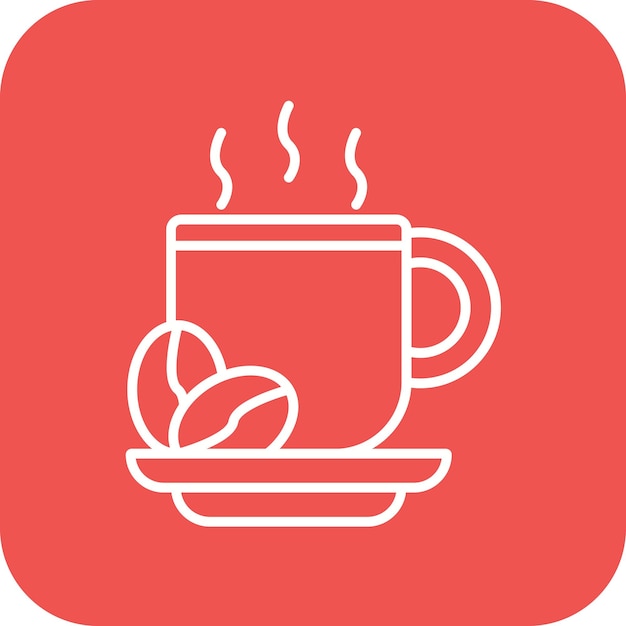 Imagen vectorial de icono de café Se puede utilizar para la agricultura y la jardinería