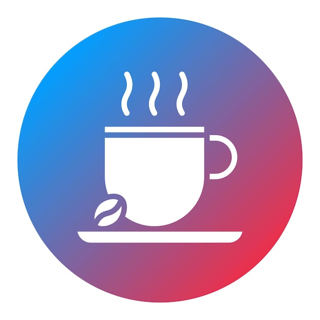 Imagen vectorial del icono del café Se puede utilizar para el espacio de coworking