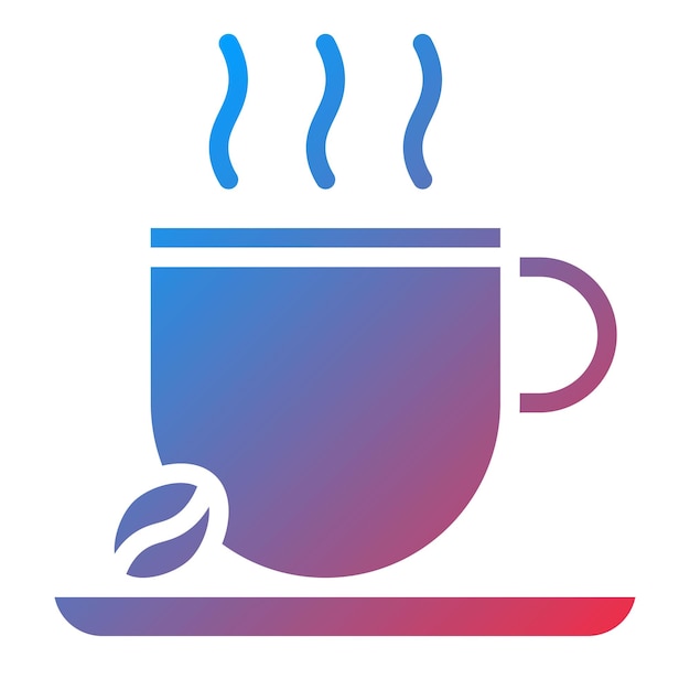 Imagen vectorial del icono del café Se puede utilizar para el espacio de coworking