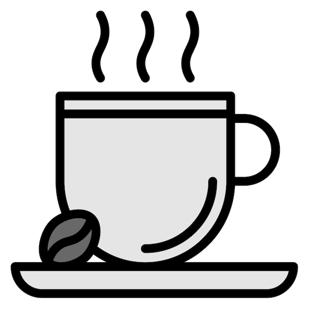 Imagen vectorial del icono del café Se puede utilizar para el espacio de coworking