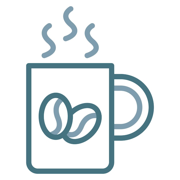 Imagen vectorial del icono del café Se puede utilizar para la Feria del Trabajo
