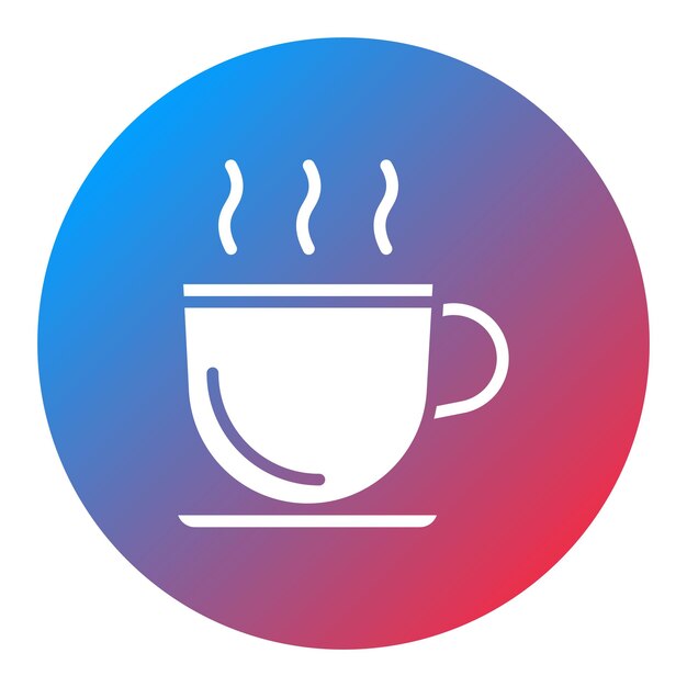 Imagen vectorial del icono de la cafetería de bebidas Se puede usar para Bar
