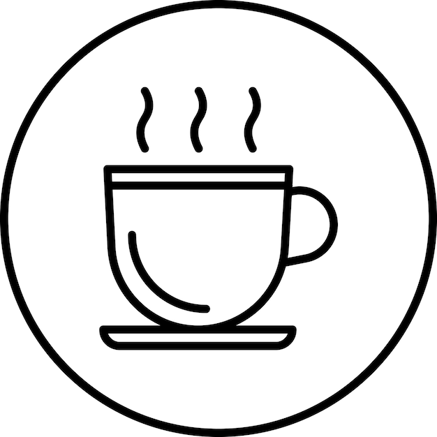 Imagen vectorial del icono de la cafetería de bebidas Se puede usar para Bar