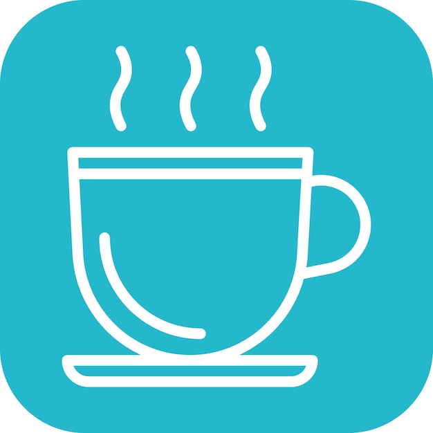 Imagen vectorial del icono de la cafetería de bebidas Se puede usar para Bar