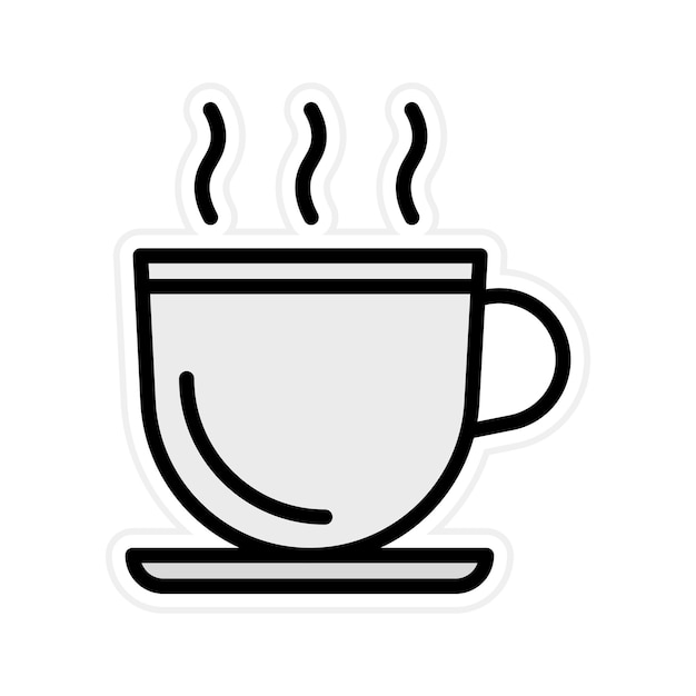 Imagen vectorial del icono de la cafetería de bebidas Se puede usar para Bar