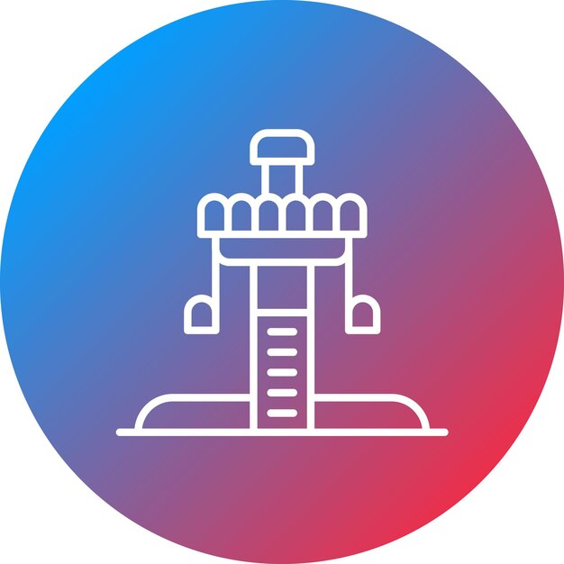 Imagen vectorial del icono de caída libre Se puede usar para el parque temático