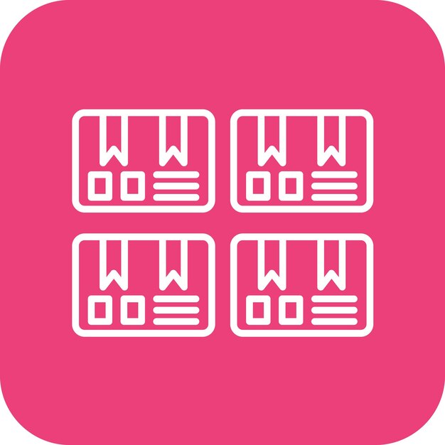 Imagen vectorial del icono de la caja de carga Se puede utilizar para la entrega y la logística