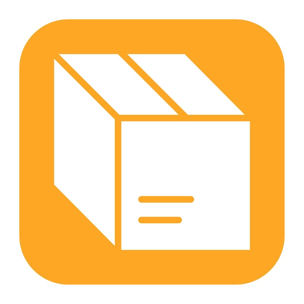 Imagen vectorial de icono de caja cerrada Puede utilizarse para el servicio postal