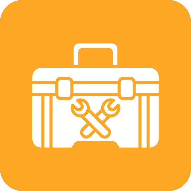 Imagen vectorial del icono de la caja de herramientas Se puede usar para artículos para el hogar