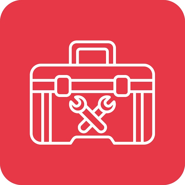 Imagen vectorial del icono de la caja de herramientas Se puede usar para artículos para el hogar