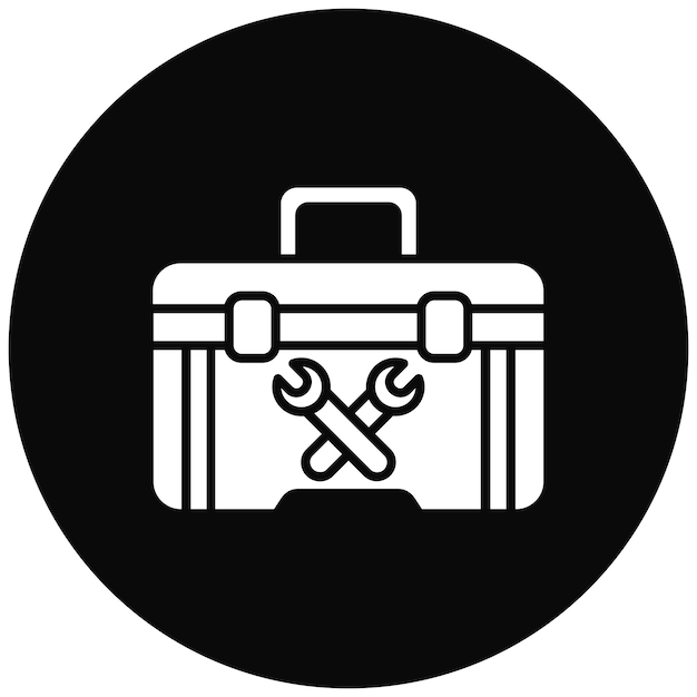 Imagen vectorial del icono de la caja de herramientas Se puede usar para artículos para el hogar
