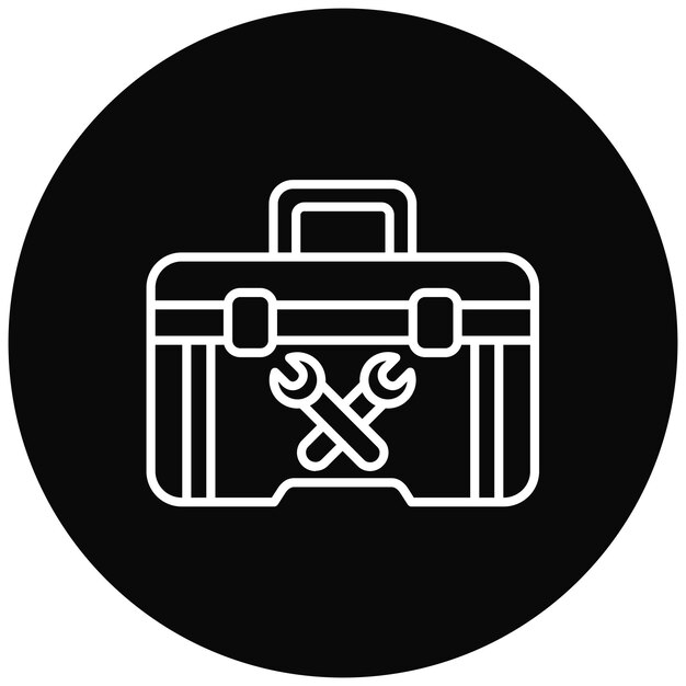 Imagen vectorial del icono de la caja de herramientas Se puede usar para artículos para el hogar