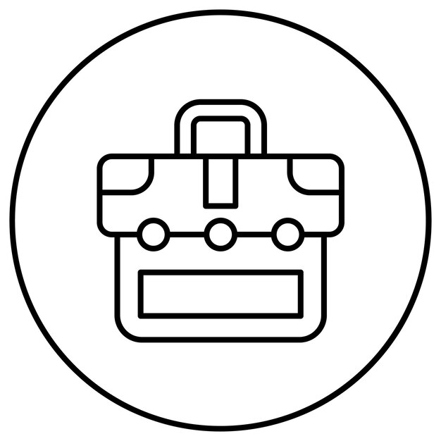Imagen vectorial del icono de la caja de herramientas Se puede utilizar para negocios y finanzas