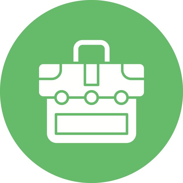 Imagen vectorial del icono de la caja de herramientas Se puede utilizar para negocios y finanzas