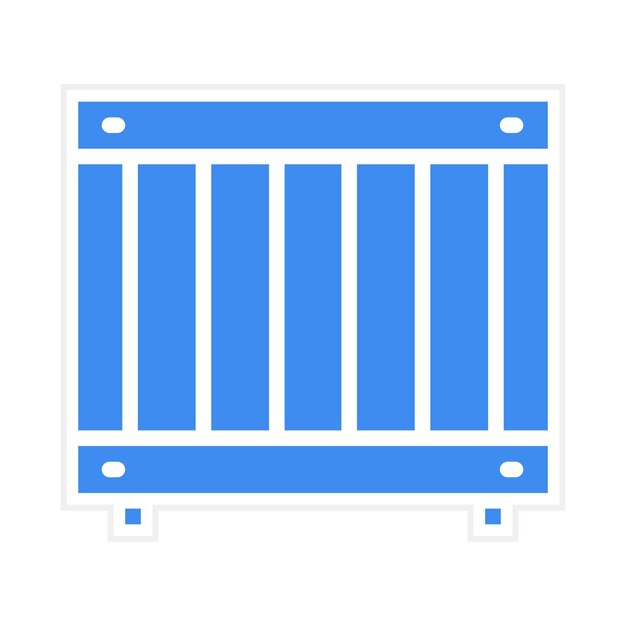 Imagen vectorial del icono de la caja de madera Se puede utilizar para el almacén