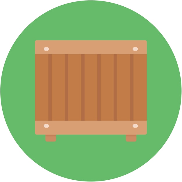 Imagen vectorial del icono de la caja de madera Se puede utilizar para el almacén