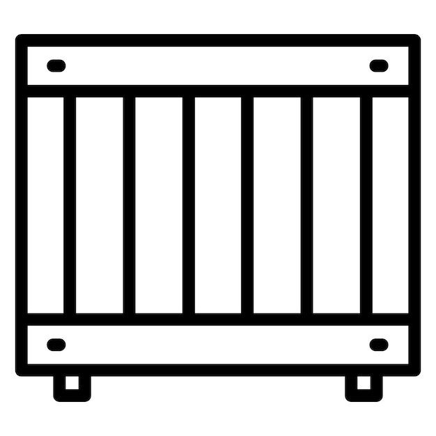 Imagen vectorial del icono de la caja de madera Se puede utilizar para el almacén