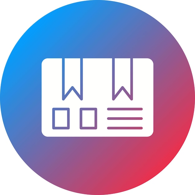 Imagen vectorial del icono de la caja del paquete Se puede utilizar para la entrega y la logística