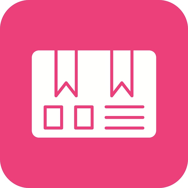 Imagen vectorial del icono de la caja del paquete Se puede utilizar para la entrega y la logística