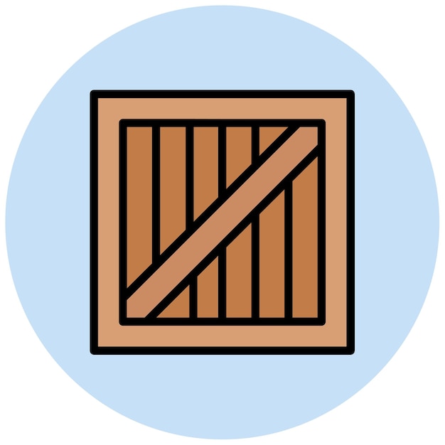 Imagen vectorial del icono de la caja Se puede utilizar para el almacén