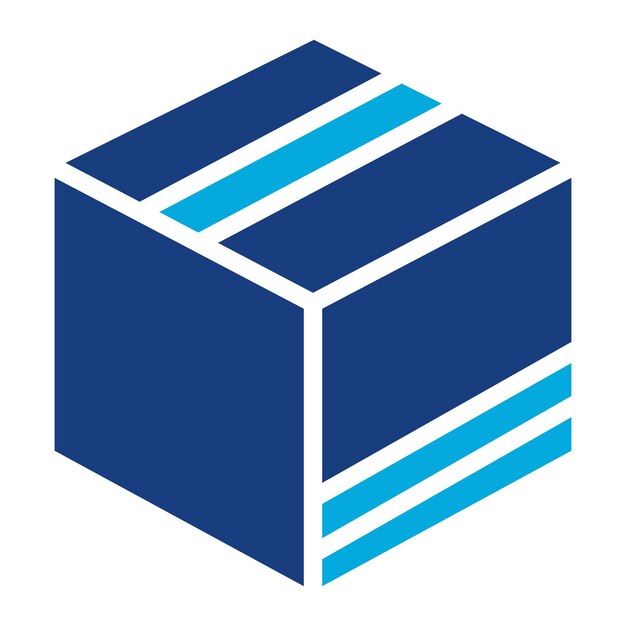 Imagen vectorial del icono de la caja Se puede utilizar para la cadena de suministro