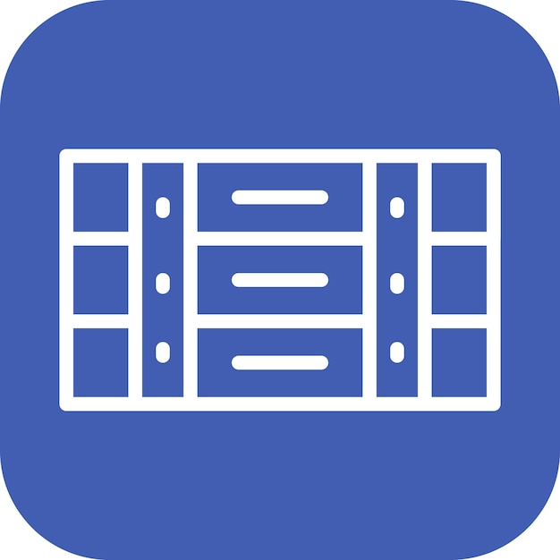 Imagen vectorial del icono de la caja Se puede utilizar para el supermercado