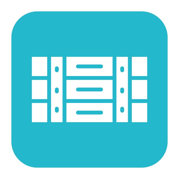 Imagen vectorial del icono de la caja Se puede utilizar para el supermercado